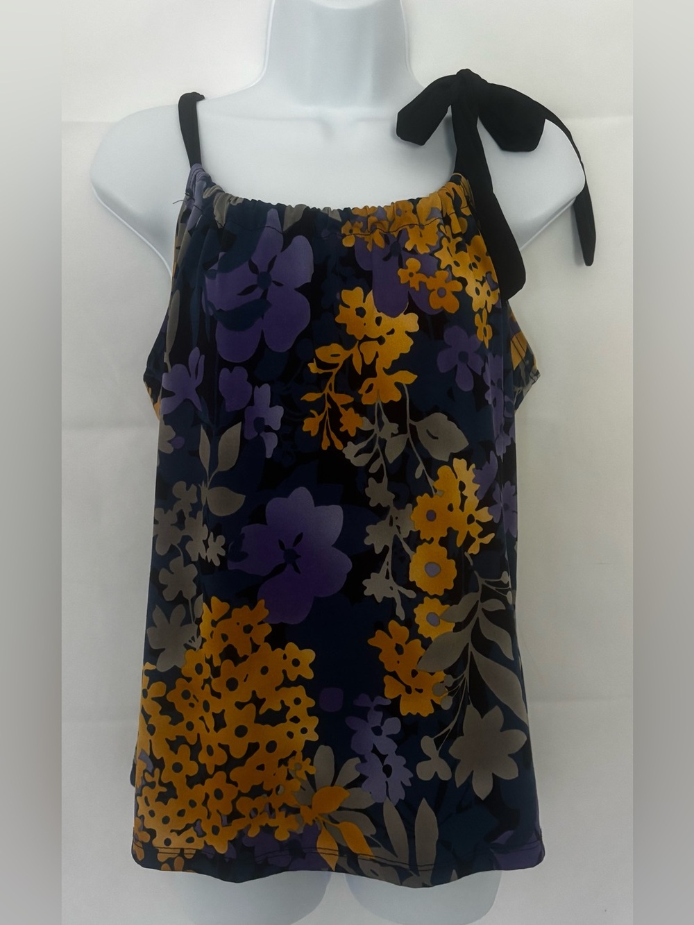 Fenn Wright Manson Tie Neck Halter Top Blouse Small